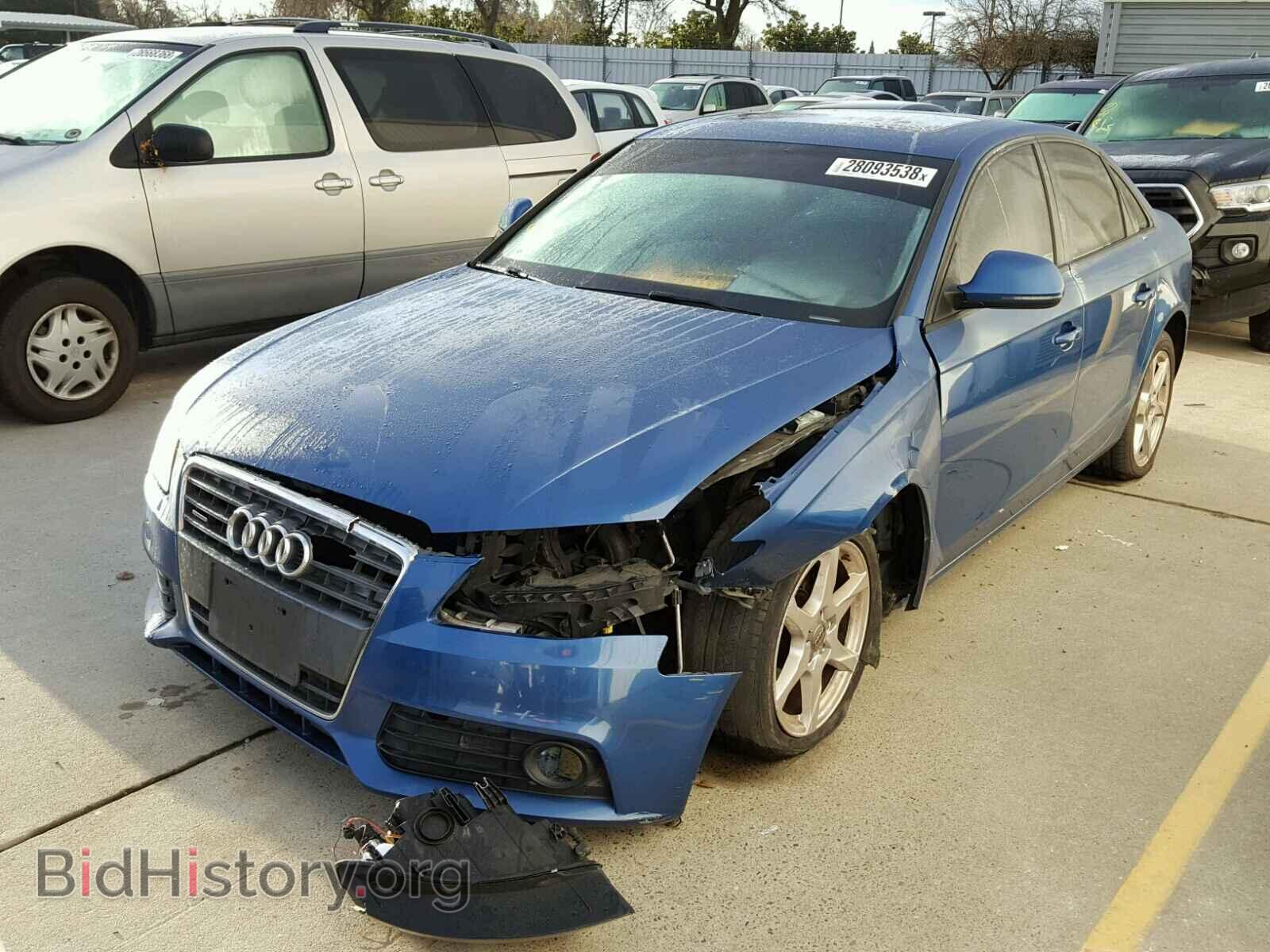 2009 AUDI A4 - VIN: WAULF78K19N038263 - Фото 2