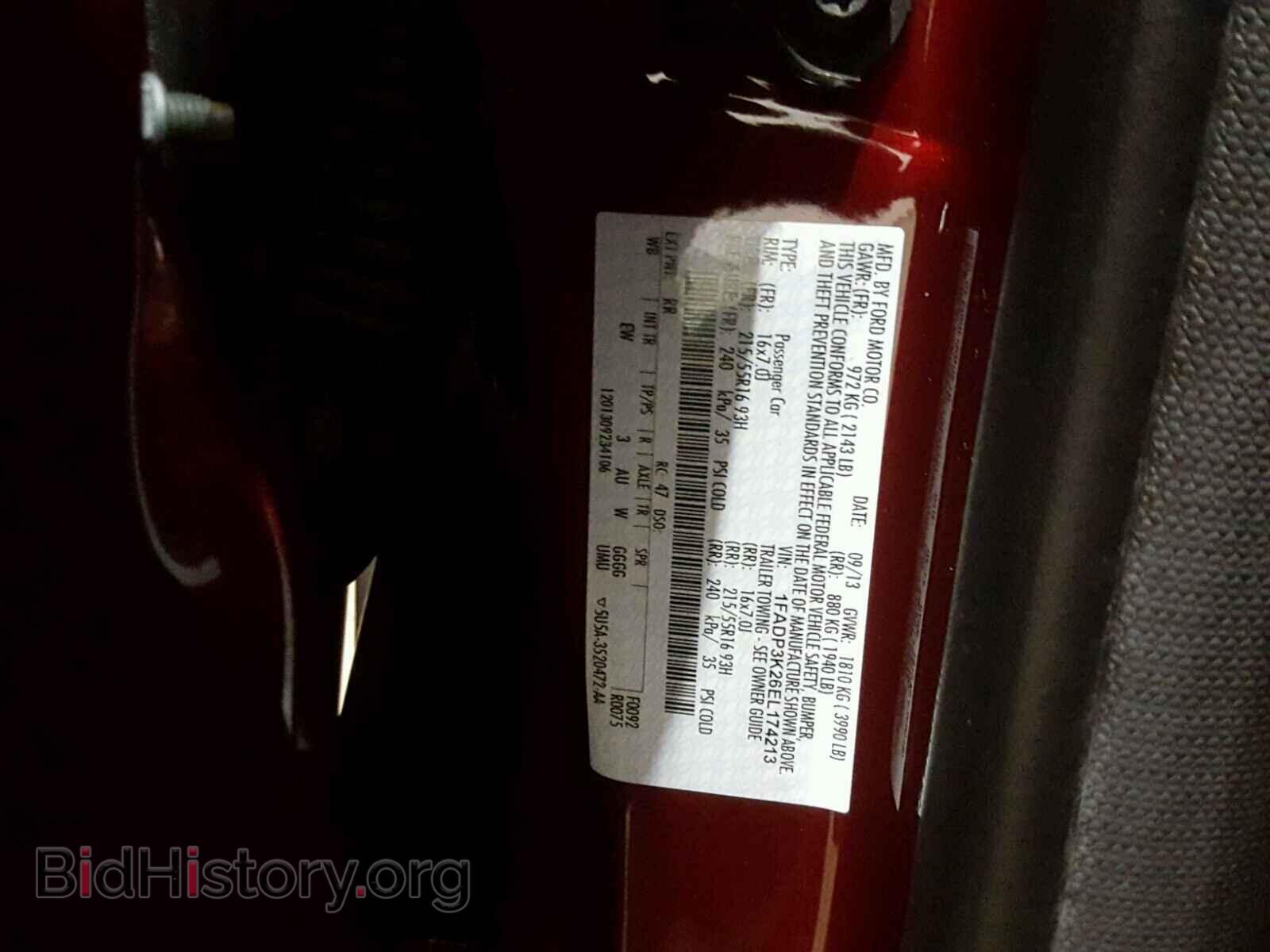 2014 FORD FOCUS - VIN: 1FADP3K26EL174213 - Photo 10