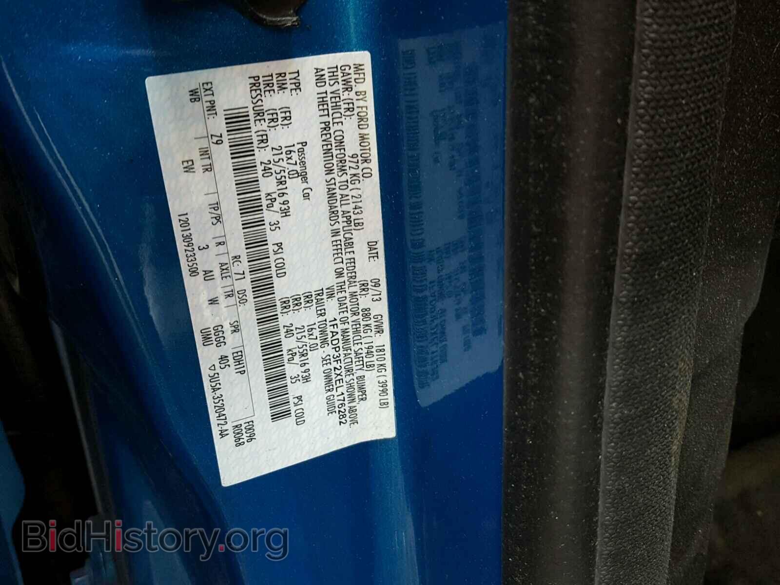 2014 FORD FOCUS - VIN: 1FADP3F2XEL176282 - Photo 10