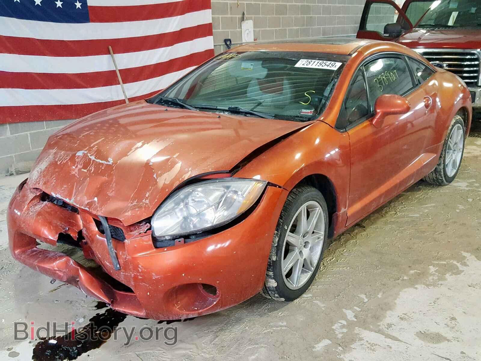 2006 MITSUBISHI ECLIPSE - VIN: 4A3AK34T46E017607 - Фото 2
