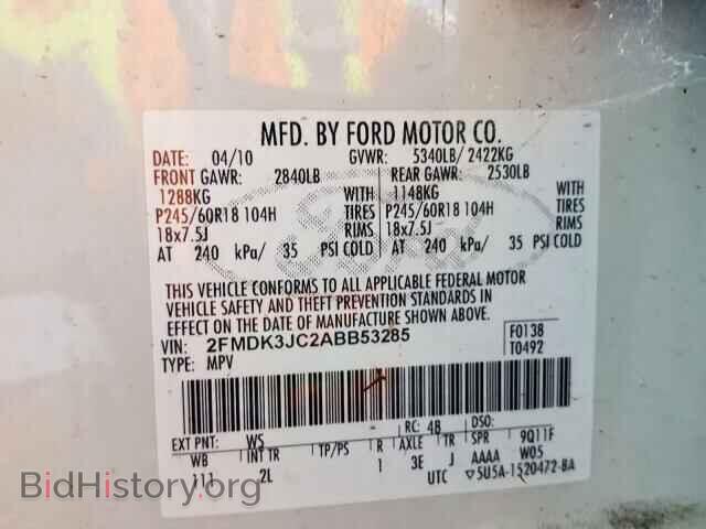2010 FORD EDGE - VIN: 2FMDK3JC2ABB53285 - Photo 10