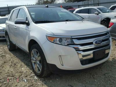 2013 Ford EDGE Edge SEL, white — VIN 2FMDK4JC9DBE32422, Copart