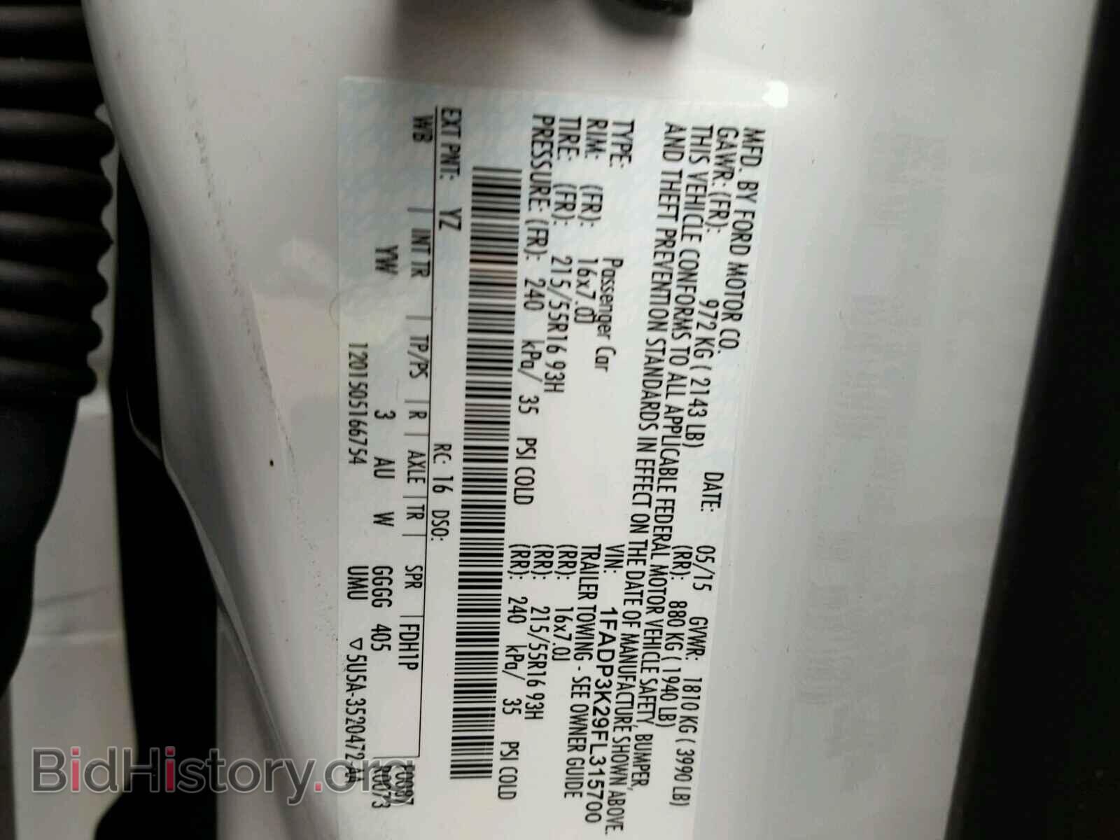 2015 FORD FOCUS - VIN: 1FADP3K29FL315700 - Photo 10
