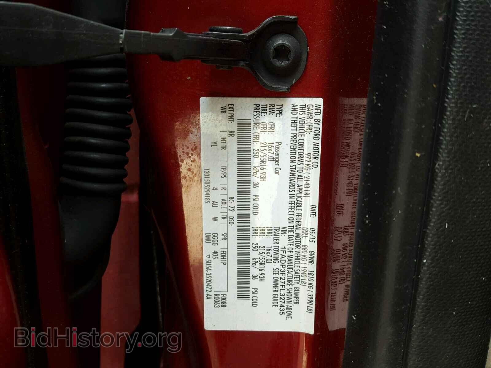 2015 FORD FOCUS - VIN: 1FADP3F27FL327435 - Фото 10