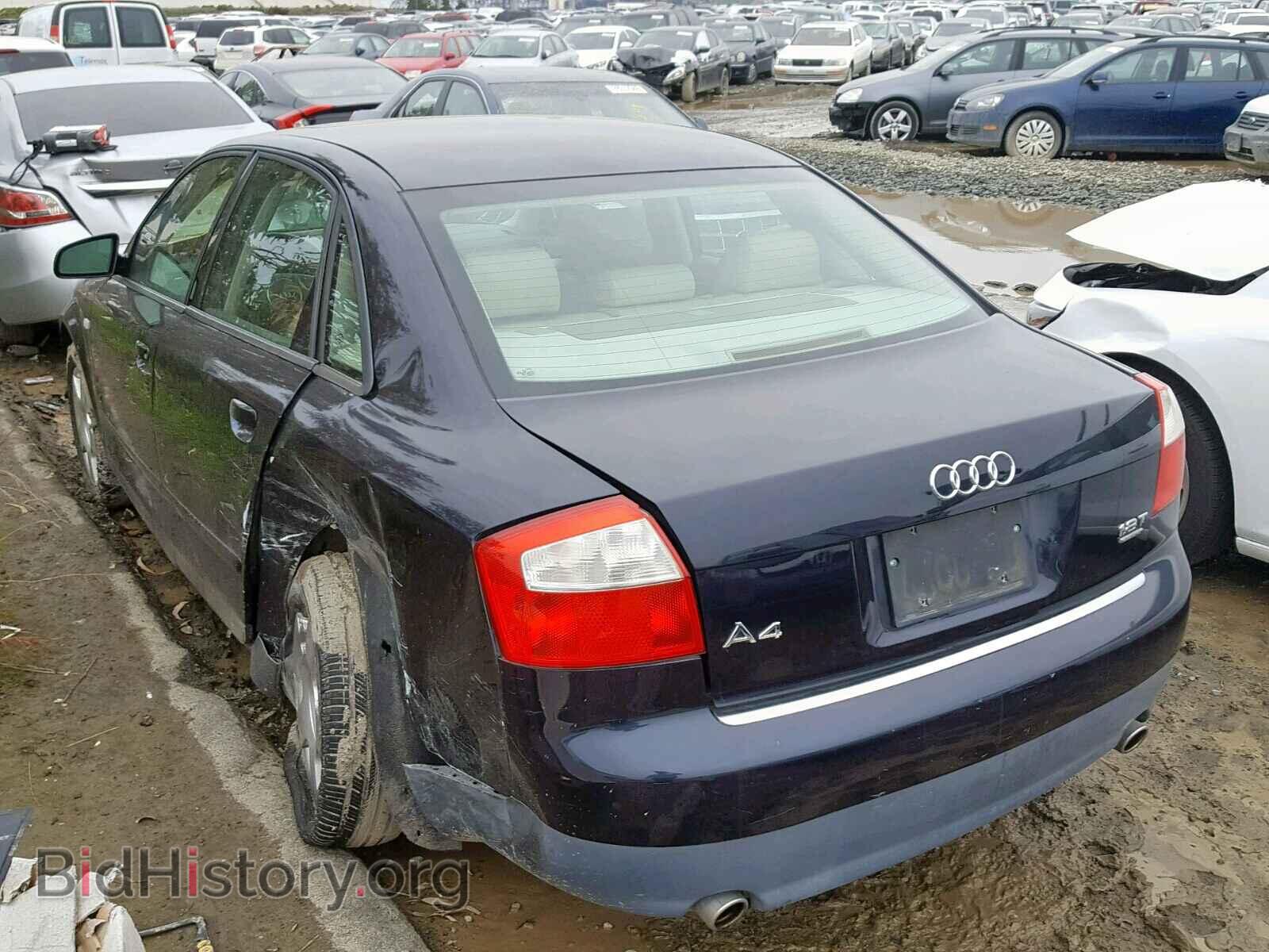 2002 AUDI A4 - VIN: WAULC68E52A293640 - Фото 3