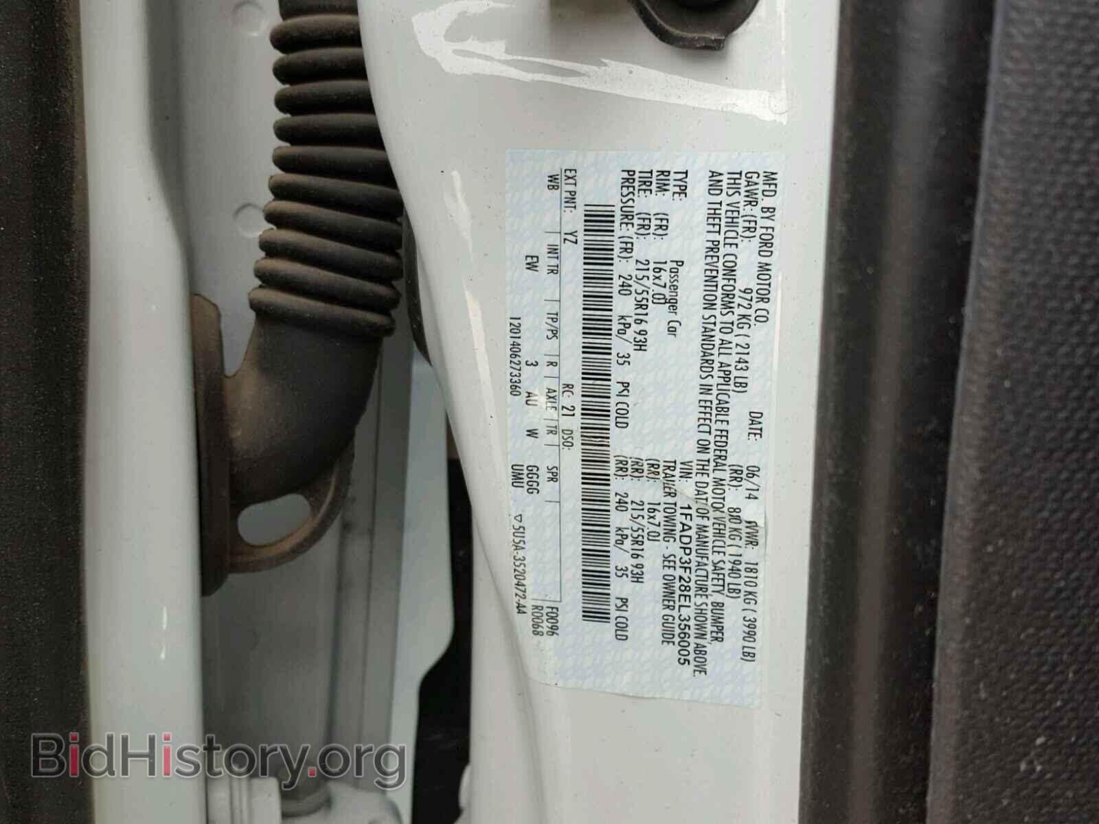 2014 FORD FOCUS - VIN: 1FADP3F28EL356005 - Photo 10