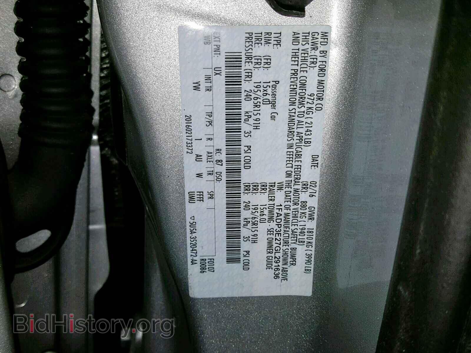 2016 FORD FOCUS - VIN: 1FADP3E27GL291636 - Photo 10