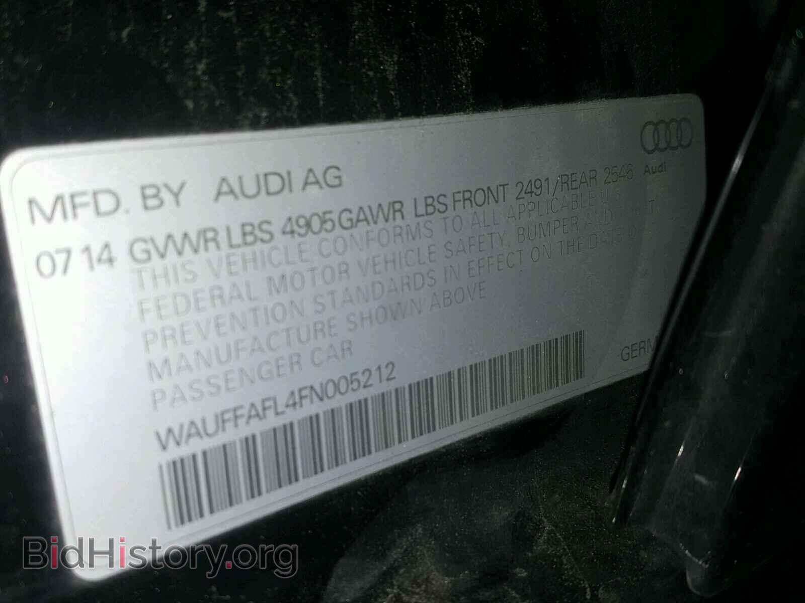 2015 AUDI A4 - VIN: WAUFFAFL4FN005212 - Фото 10