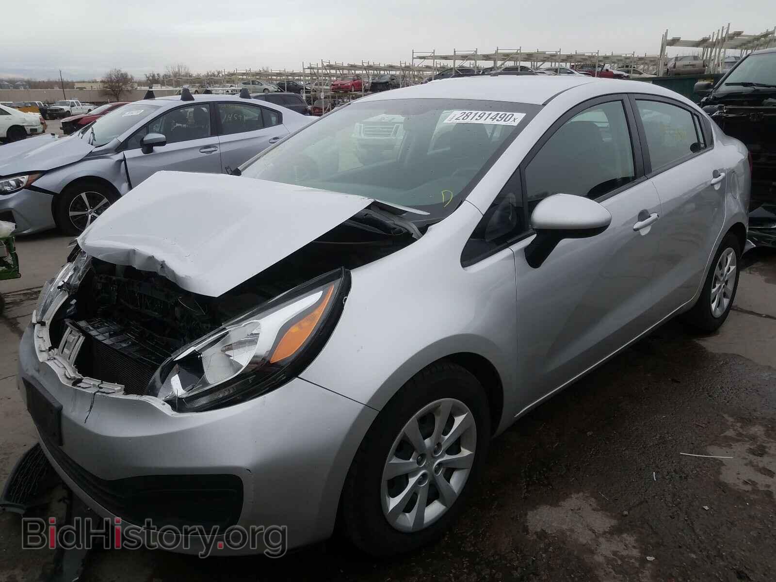 2014 KIA RIO - VIN: KNADM4A3XE6361890 - Фото 2