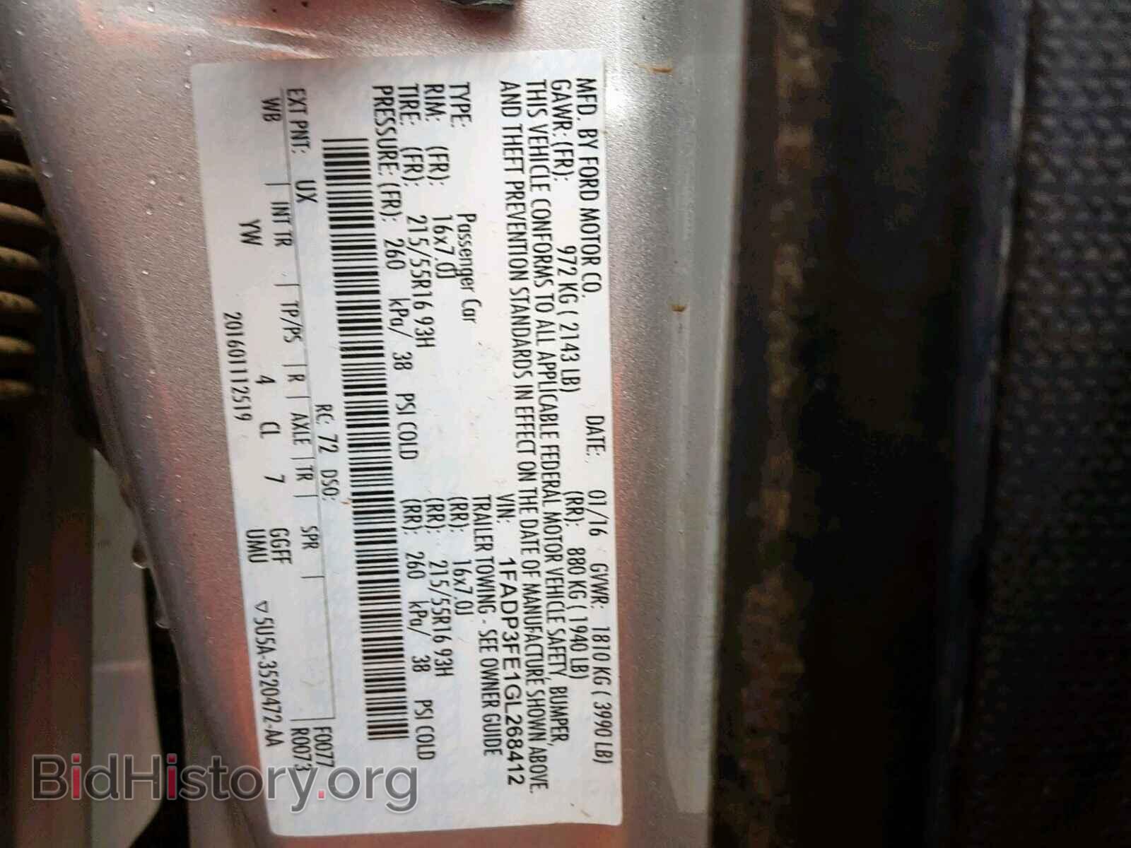 2016 FORD FOCUS SE - VIN: 1FADP3FE1GL268412 - Фото 10