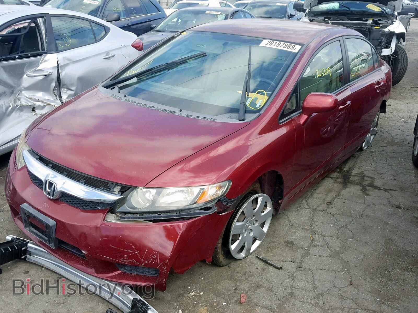 2009 HONDA CIVIC LX - VIN: 19XFA16549E047066 - Фото 2