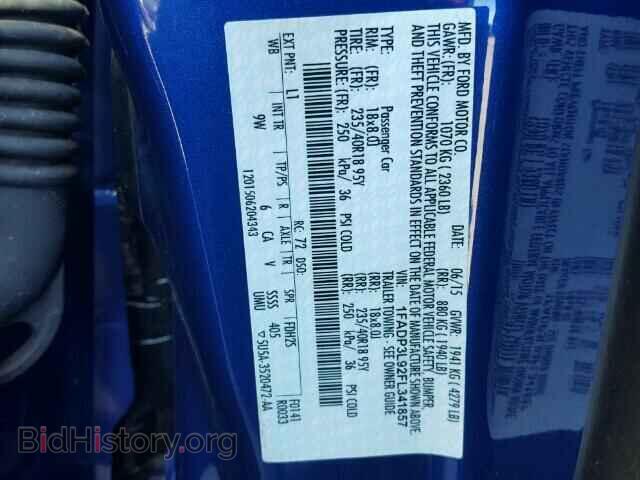 2015 FORD FOCUS - VIN: 1FADP3L92FL341857 - Фото 10