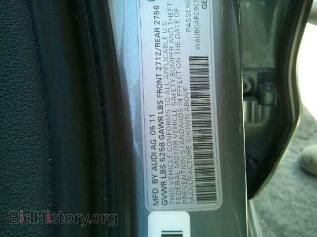 2012 AUDI A6 - VIN: WAUBGAFC9CN007612 - Фото 10
