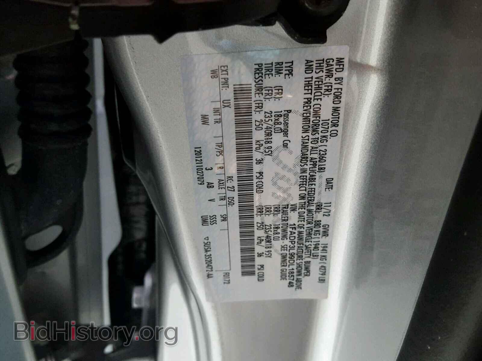 2013 FORD FOCUS - VIN: 1FADP3L99DL185748 - Фото 10
