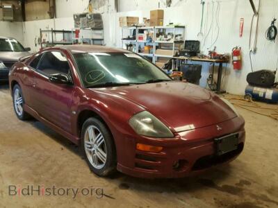 2003 Mitsubishi ECLIPSE Eclipse GT, темно-бордовый — VIN 4A3AC84H73E054605, Copart