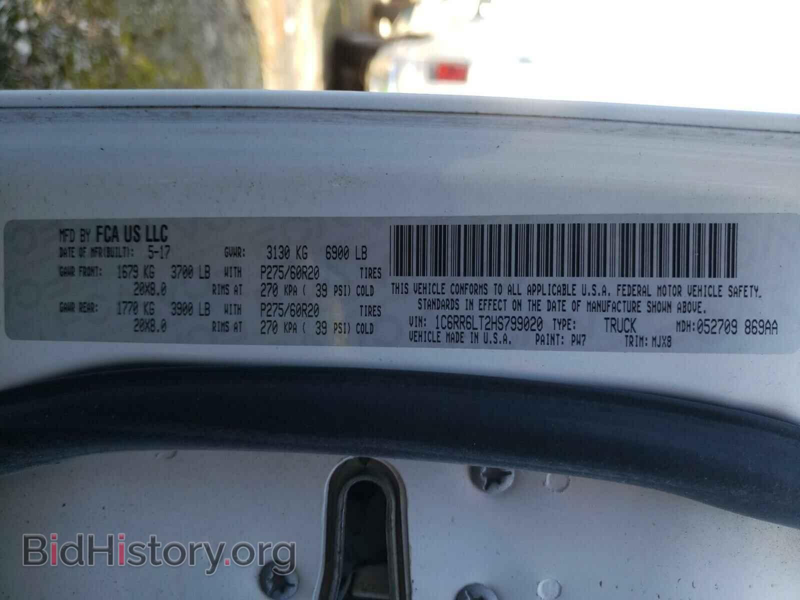 2017 RAM 1500 - VIN: 1C6RR6LT2HS799020 - Фото 10