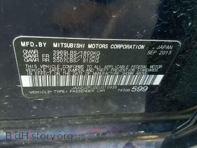 2014 MITSUBISHI LANCER - VIN: JA32U2FU2EU010935 - Фото 10