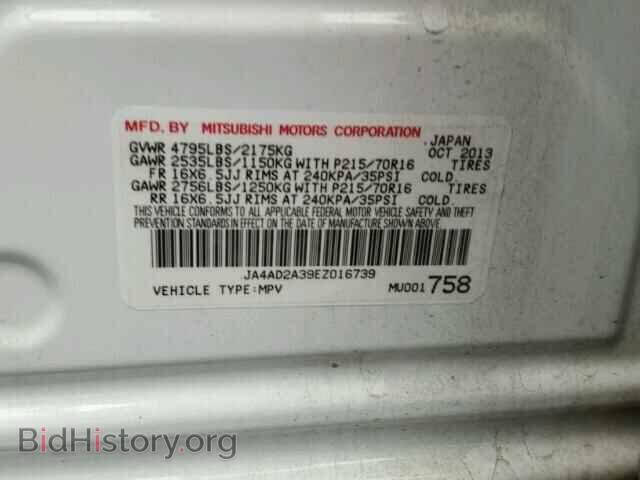 2014 MITSUBISHI OUTLANDER - VIN: JA4AD2A39EZ016739 - Фото 10