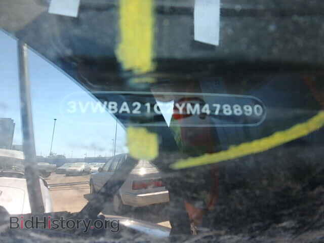 2000 VOLKSWAGEN BEETLE - VIN: 3VWBA21C2YM478890 - Фото 9