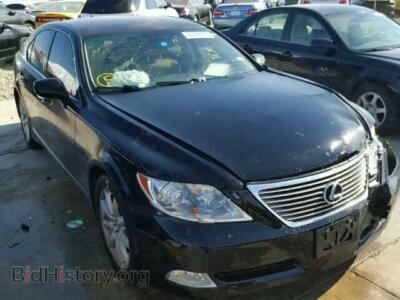 2007 Lexus LS460 LS 460, черный — VIN JTHBL46F575048205, Copart