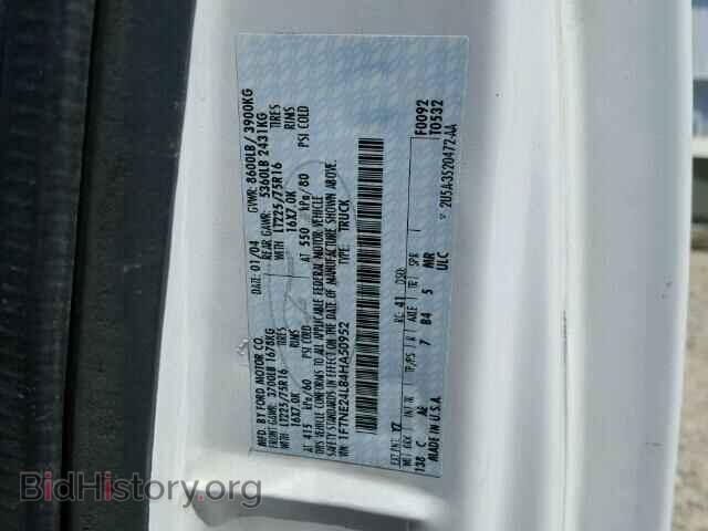 2004 FORD ECONOLINE - VIN: 1FTNE24L84HA50952 - Photo 10
