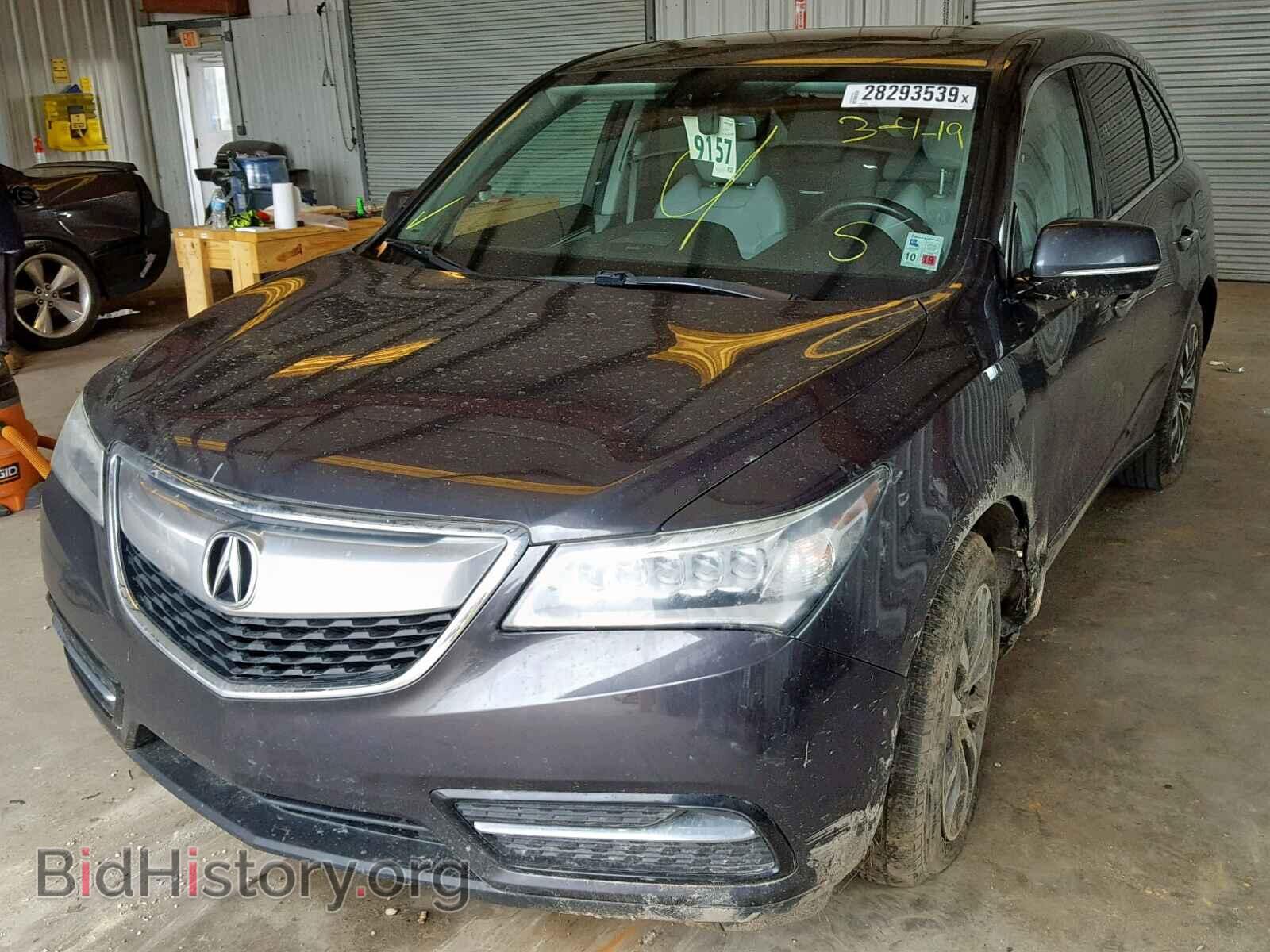 2014 ACURA MDX - VIN: 5FRYD3H44EB002213 - Фото 2