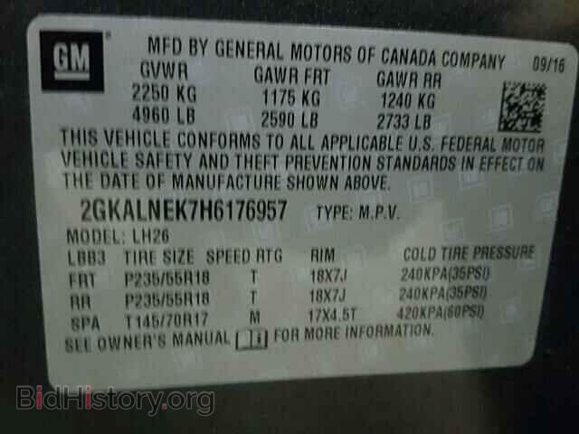 2017 GMC TERRAIN - VIN: 2GKALNEK7H6176957 - Фото 10