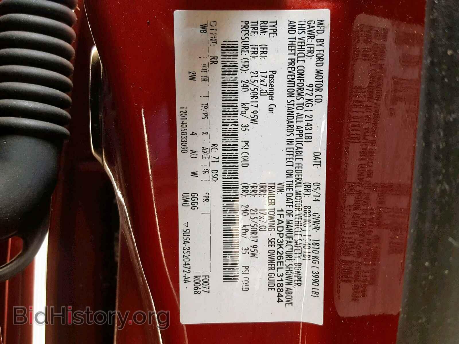 2014 FORD FOCUS SE - VIN: 1FADP3K26EL318844 - Фото 10
