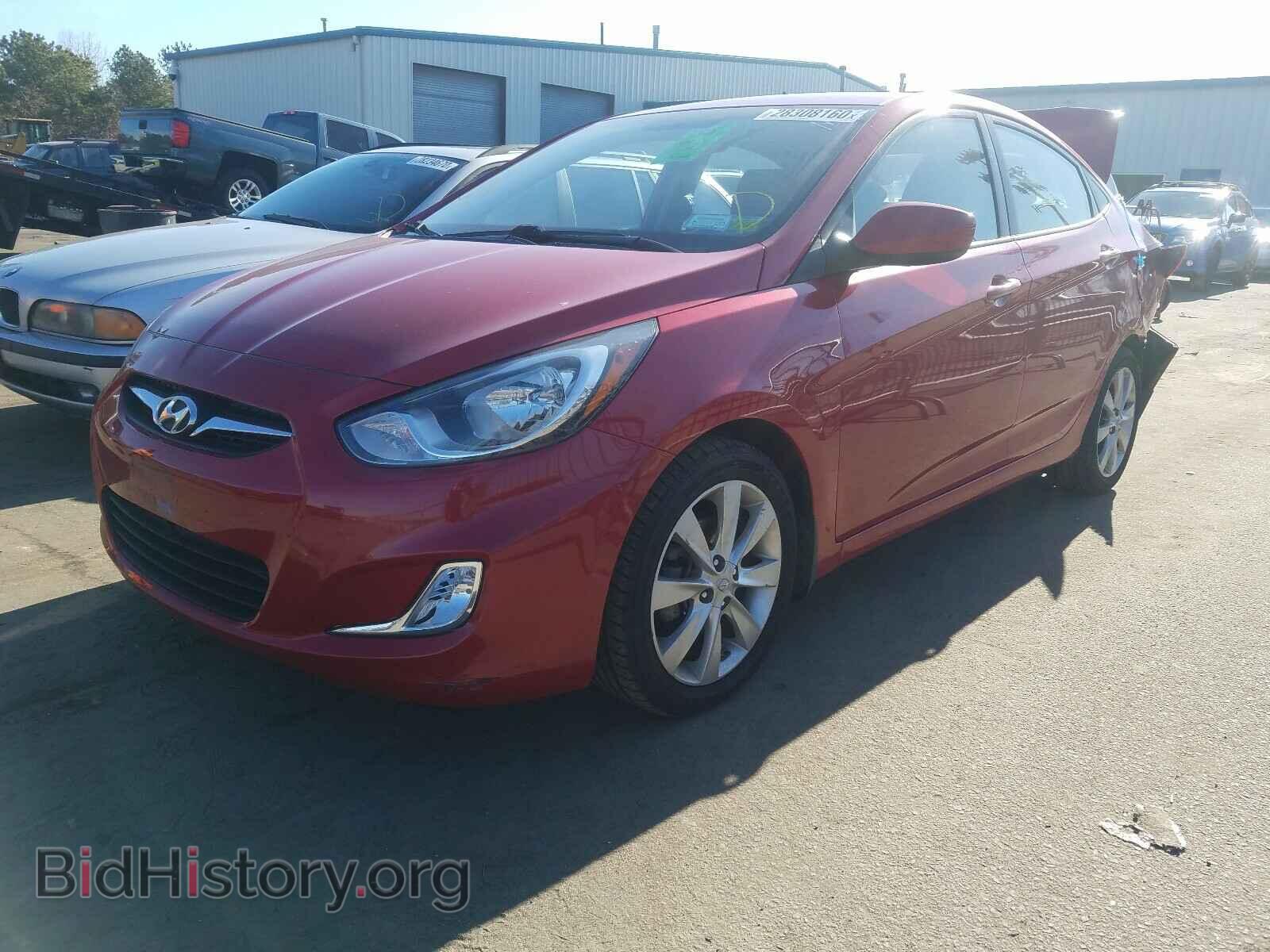 2012 HYUNDAI ACCENT - VIN: KMHCU4AEXCU187761 - Фото 2