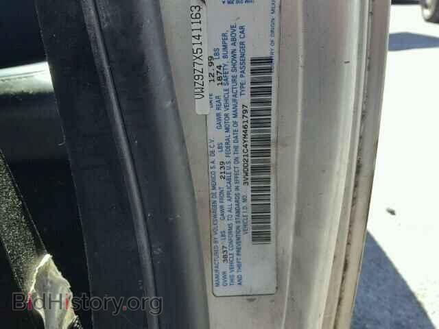 2000 VOLKSWAGEN BEETLE - VIN: 3VWDD21C4YM461797 - Фото 10