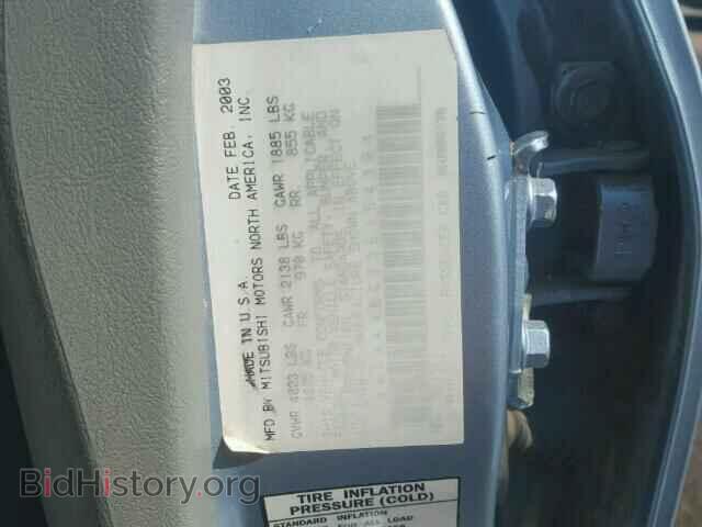 2003 MITSUBISHI GALANT - VIN: 4A3AA46G73E154304 - Фото 10