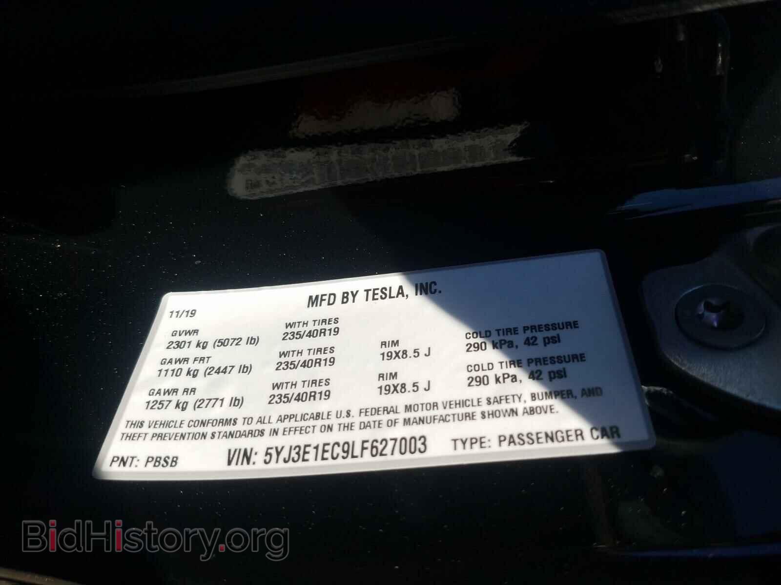 2020 TESLA MODEL 3 - VIN: 5YJ3E1EC9LF627003 - Photo 10