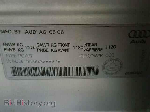 2006 AUDI A4 - VIN: WAUDF78E66A289278 - Фото 10