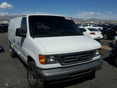 2007 Ford ECONOLINE, white — VIN 1FTNE14W77DB04659, Copart