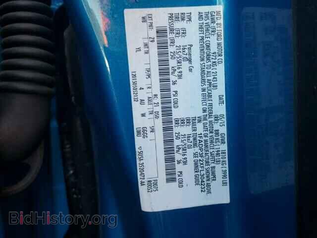 2015 FORD FOCUS - VIN: 1FADP3F2XFL304232 - Фото 10