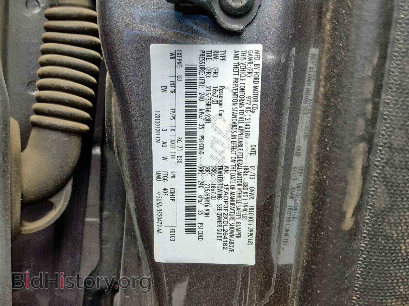 2013 FORD FOCUS SE - VIN: 1FADP3F2XDL264182 - Фото 10