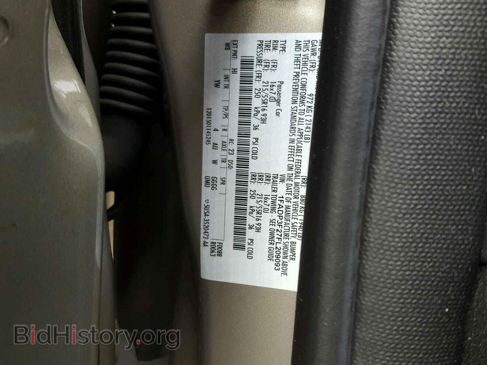 2015 FORD FOCUS - VIN: 1FADP3F27FL209093 - Фото 10