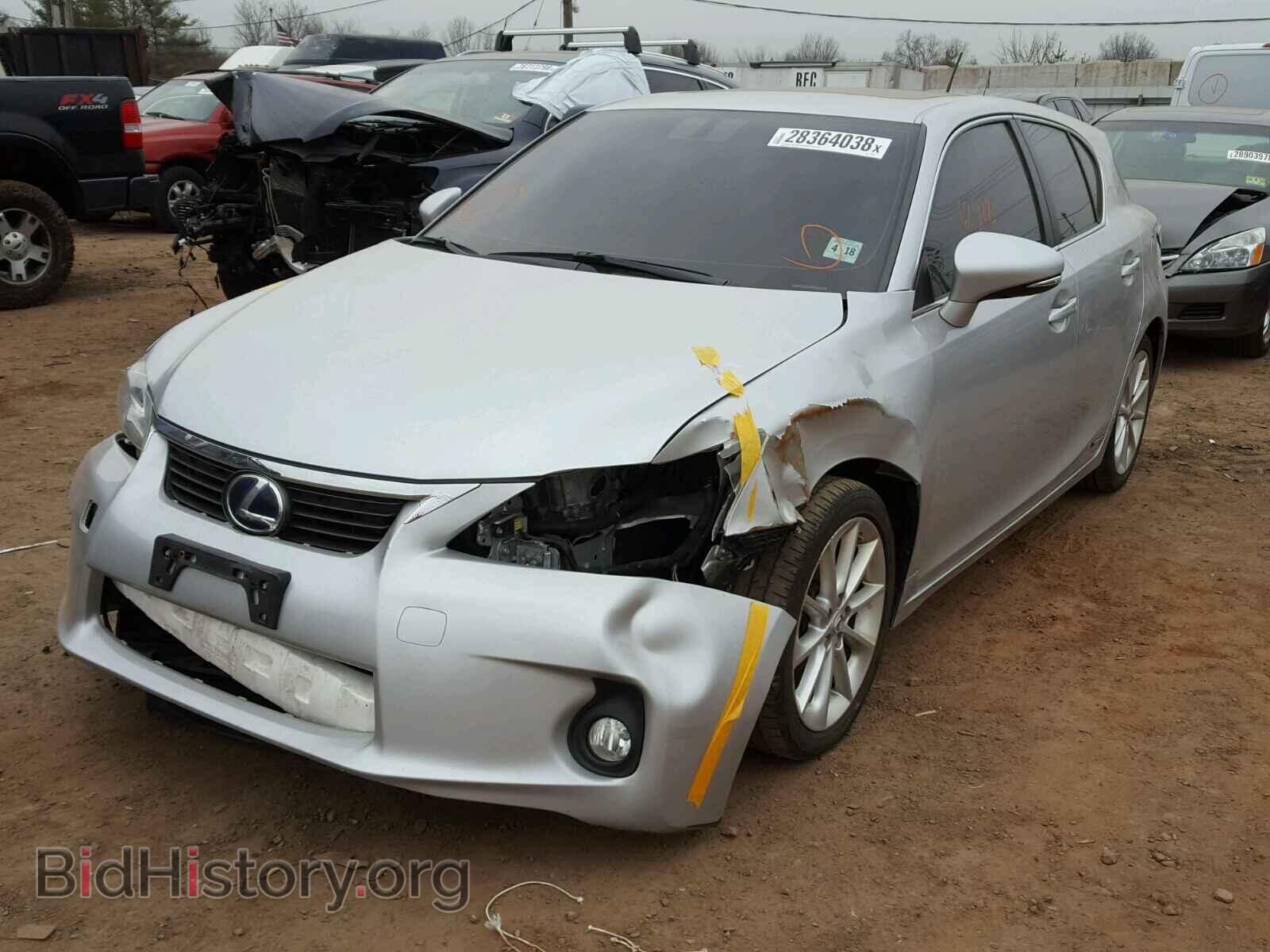 2012 LEXUS CT 200 - VIN: JTHKD5BH0C2109238 - Фото 2