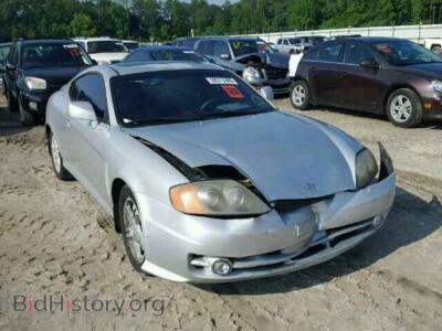 2003 Hyundai TIBURON Tiburon GT, silver — VIN KMHHN65F23U085100, Copart
