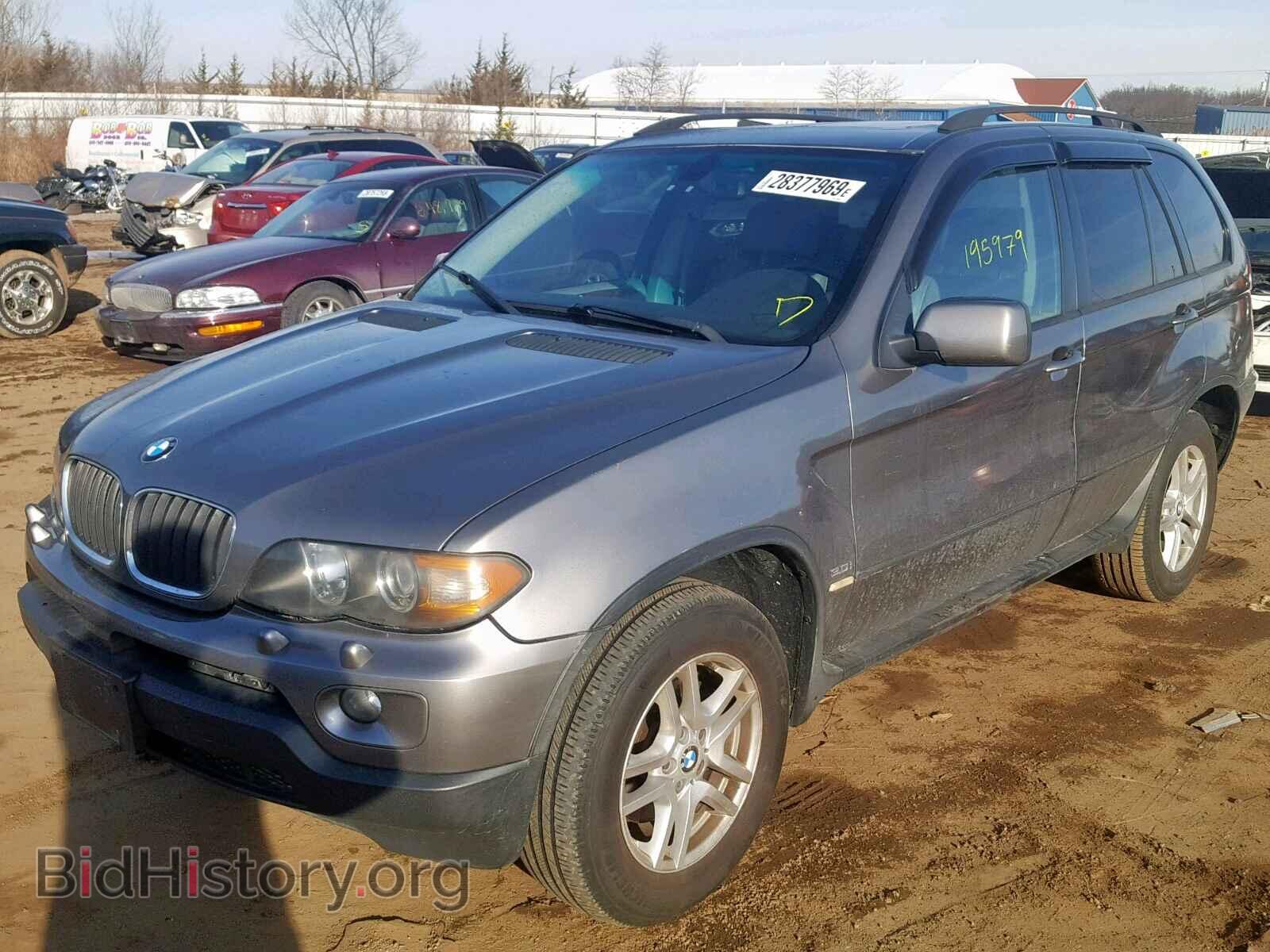 2005 BMW X5 - VIN: 5UXFA13505LY06445 - Фото 2