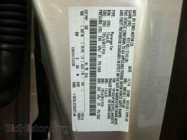 2014 FORD FOCUS - VIN: 1FADP3E2XEL445575 - Фото 10