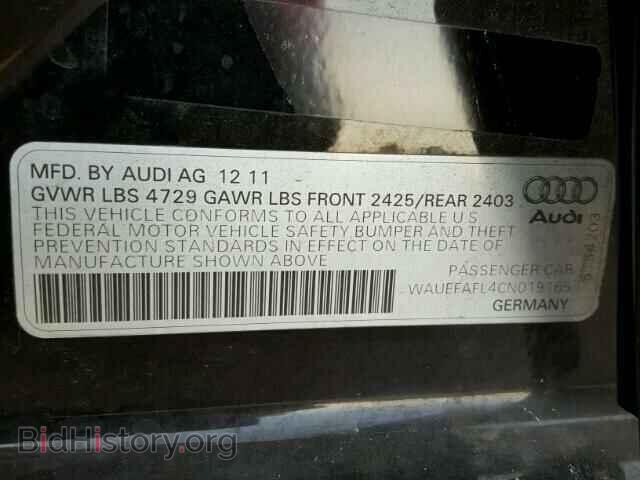 2012 AUDI A4 - VIN: WAUEFAFL4CN019165 - Фото 10