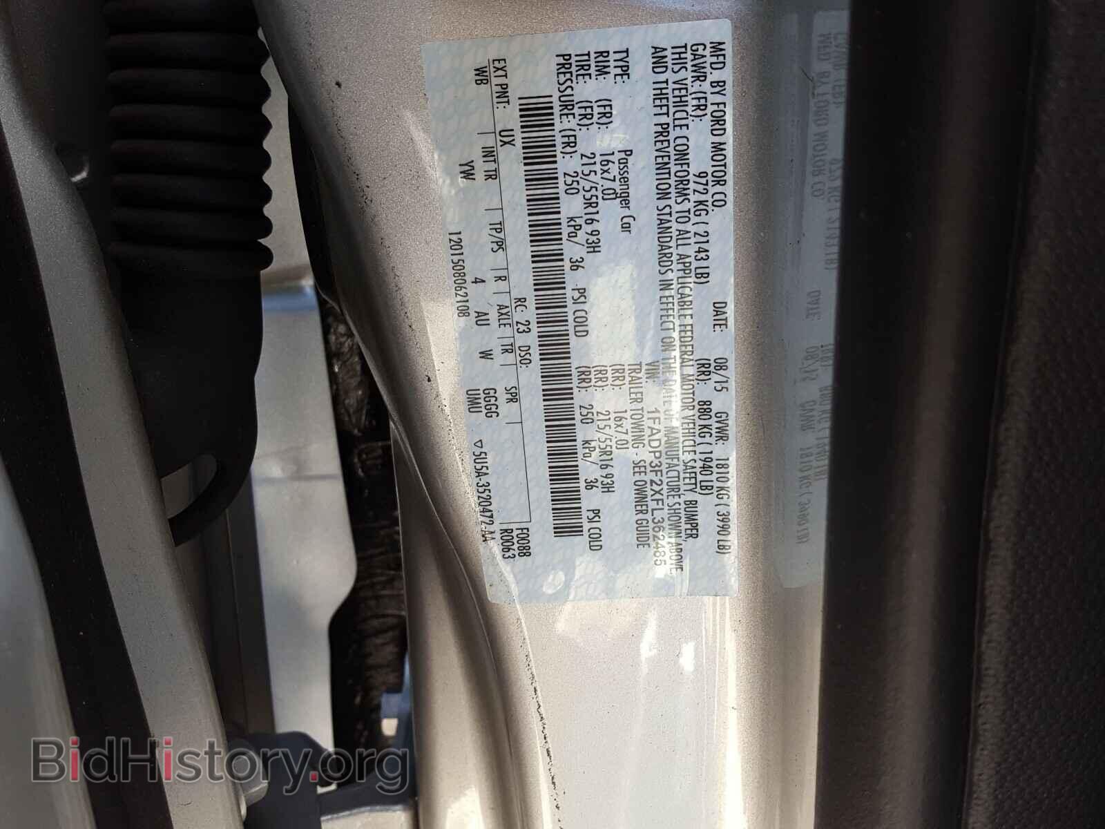 2015 FORD FOCUS SE - VIN: 1FADP3F2XFL362485 - Photo 10