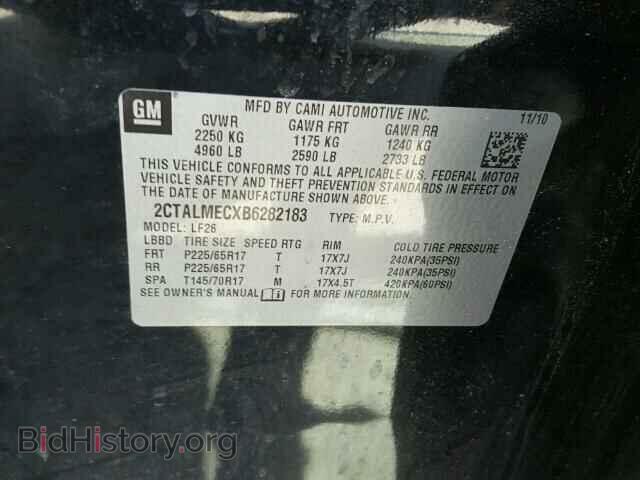 2011 GMC TERRAIN - VIN: 2CTALMECXB6282183 - Photo 10