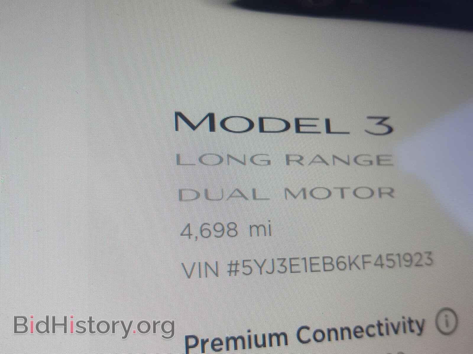 2019 TESLA MODEL 3 - VIN: 5YJ3E1EB6KF451923 - Photo 8