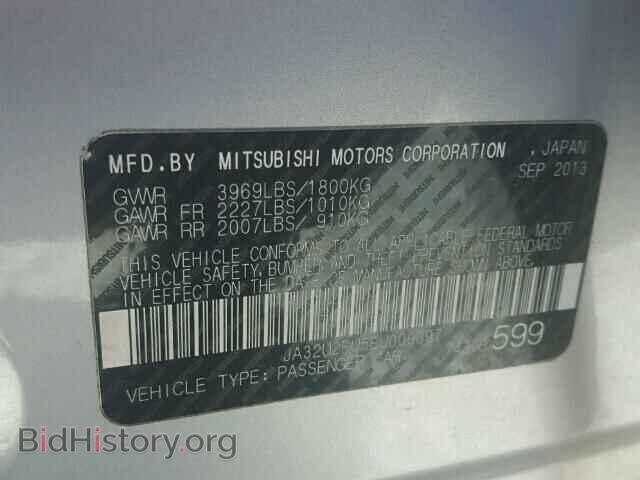 2014 MITSUBISHI LANCER - VIN: JA32U2FU5EU009097 - Фото 10