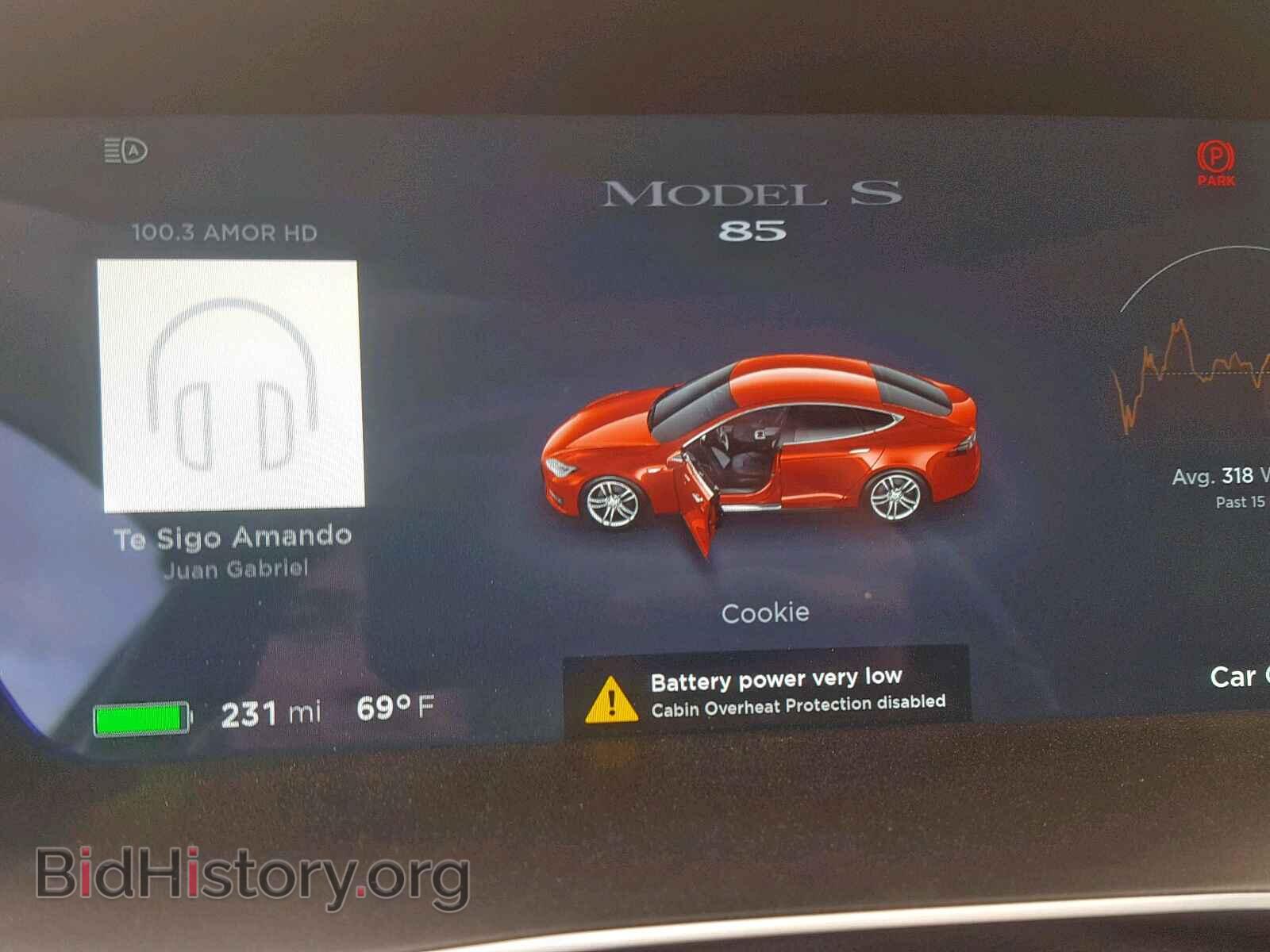 2014 TESLA MODEL S - VIN: 5YJSA1H10EFP61743 - Фото 8