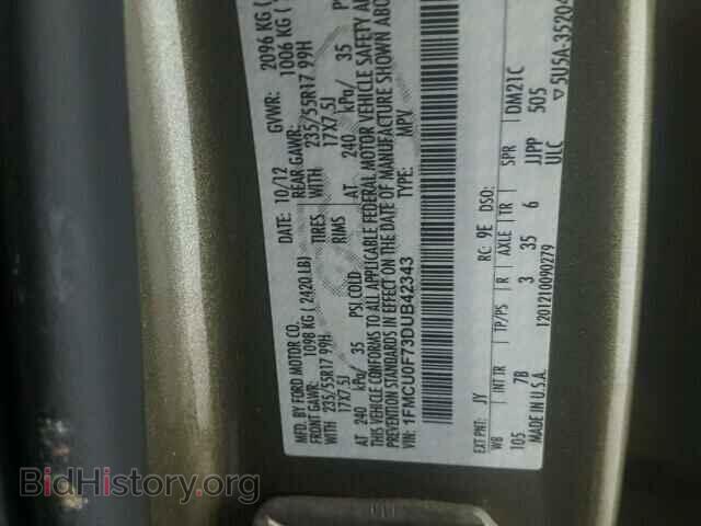 2013 FORD ESCAPE - VIN: 1FMCU0F73DUB42343 - Photo 10
