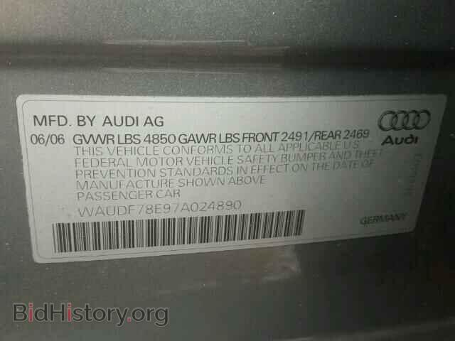 2007 AUDI A4 - VIN: WAUDF78E97A024890 - Фото 10