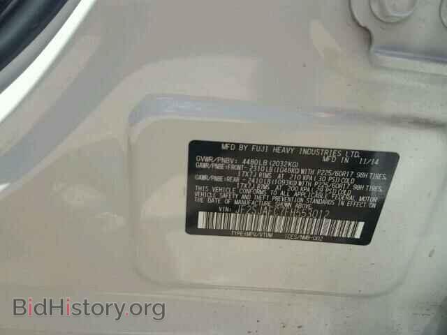 2015 SUBARU FORESTER - VIN: JF2SJAFC7FH553012 - Photo 10